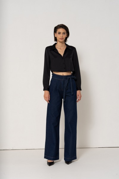 Jeans wide DAPHNE with belt