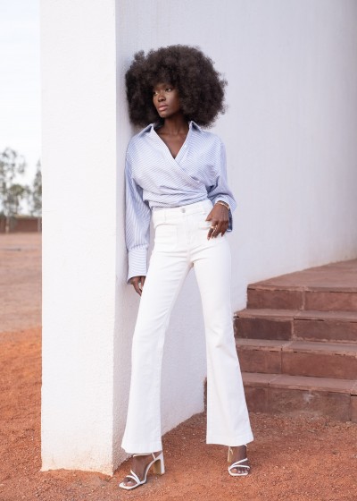 Francine flare jeans with...