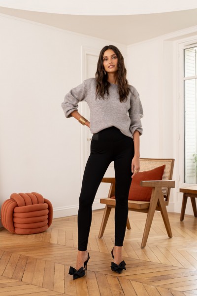 Elasticated leggings with...