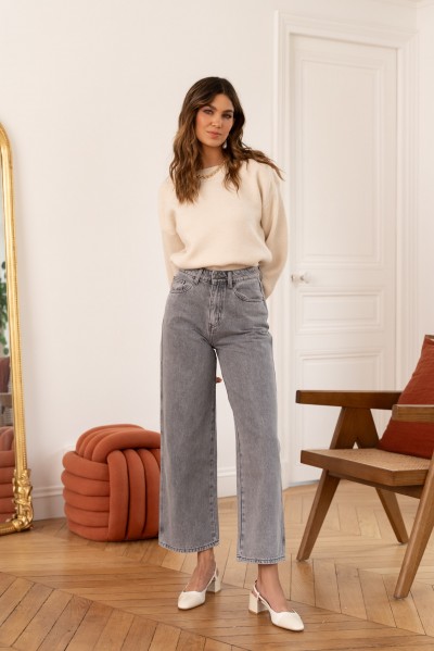 Jeans wide Colombe